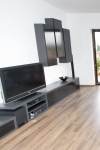 Mobilier LIVING - gri inchis cu negru lucios