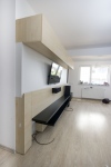 Living incastrat cu perete fals din pal
