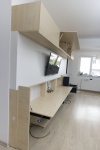 Living incastrat cu perete fals din pal