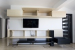 Living incastrat cu perete fals din pal