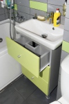 Mobilier gri - verde pentru baie