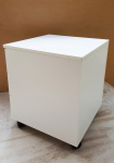 Rollbox cu 3 sertare, Alb perlat, 45 x 45 x 60h cm